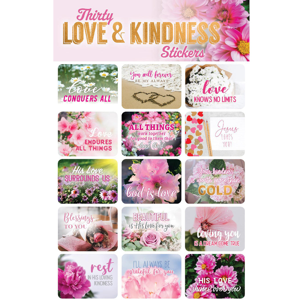 Faith View Creations 30 Love & Kindness Stickers 63140 – Good's Store Online